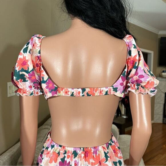 NWT floral vaca open side open back dress - Picture 10 of 12